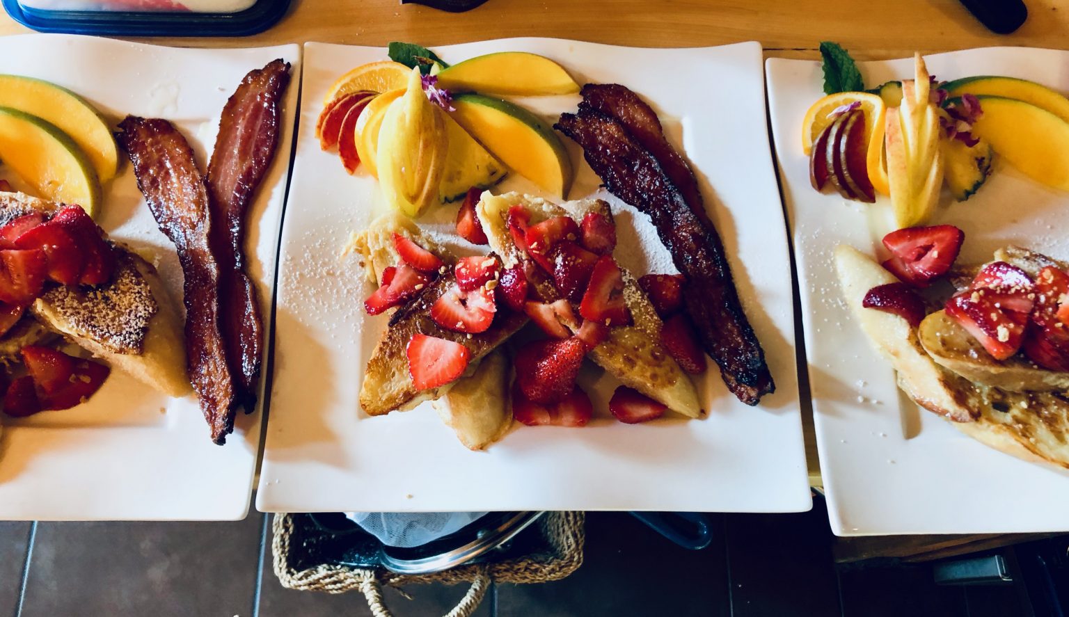 Delicious French toast for breakfast